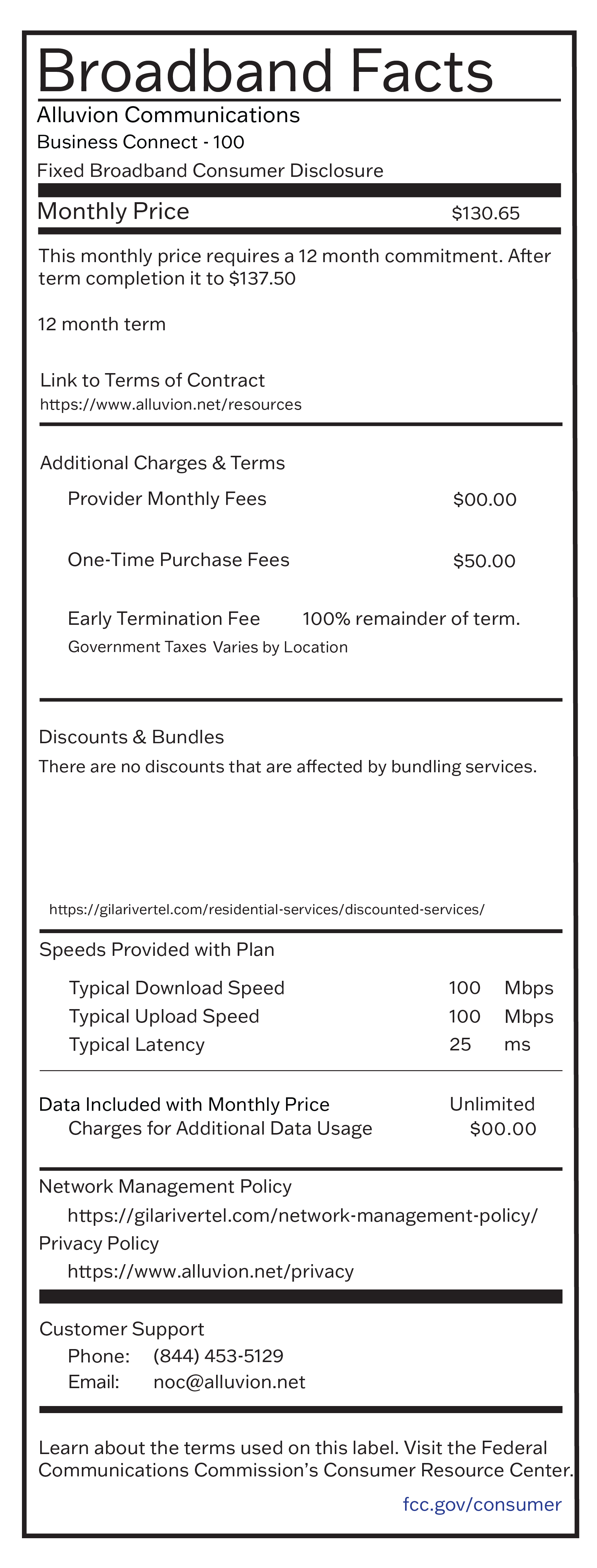 Broadband Facts - 100MBPS
